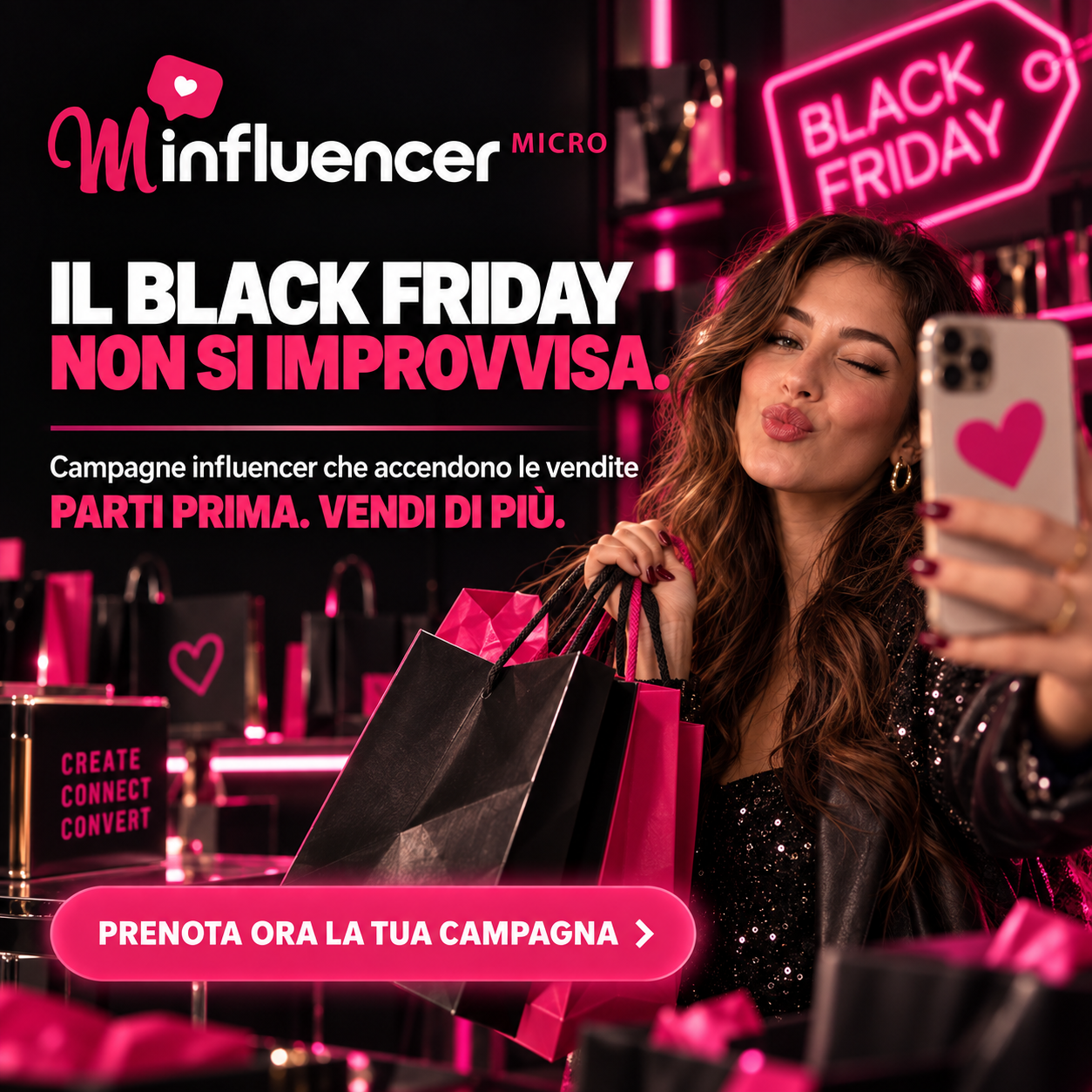 Campagna Minfluencer Black Friday: parti prima
